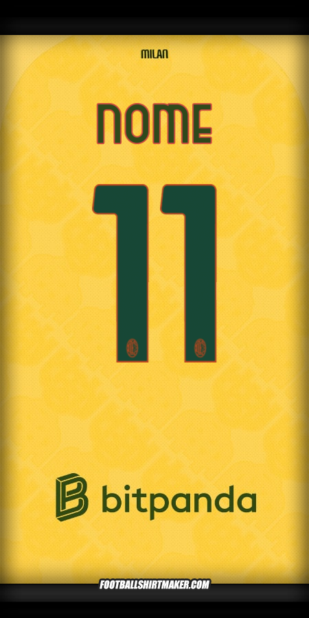 Camisola AC Milan 2025/2026 Terceira -  nome - 11
