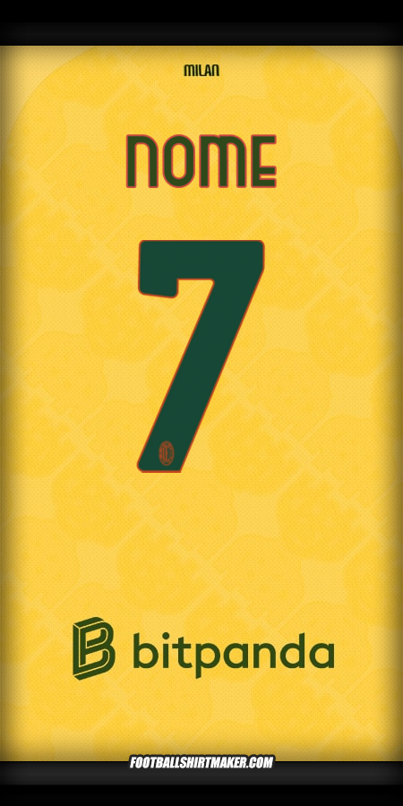 Camisola AC Milan 2025/2026 Terceira -  nome - 7