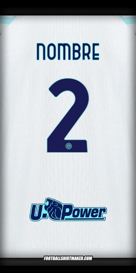 Jersey Inter 2025/2026 Visita -  nombre - 2