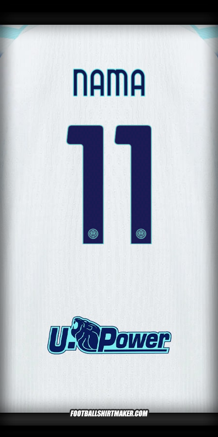 Jersey Inter 2025/2026 Alternatif -  nama - 11