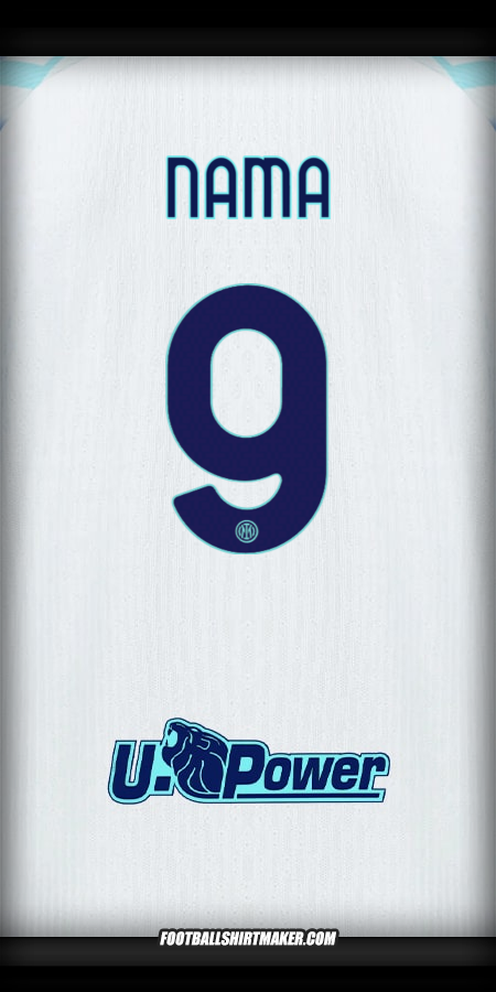 Jersey Inter 2025/2026 Alternatif -  nama - 9