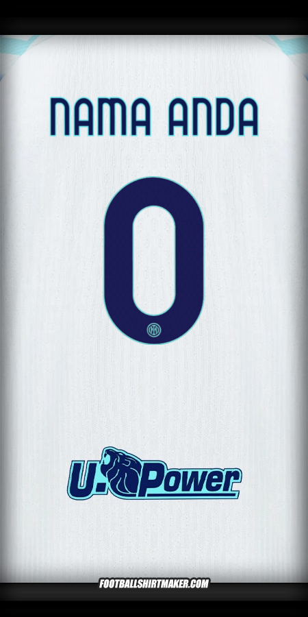 Jersey Inter 2025/2026 II -  nama anda - 0