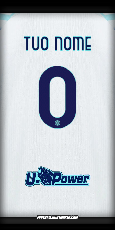 Maglia Inter 2025/2026 Seconda -  tuo nome - 0