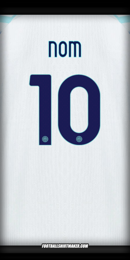 Maillot Inter Cup 2025/2026 Extérieur -  nom - 10