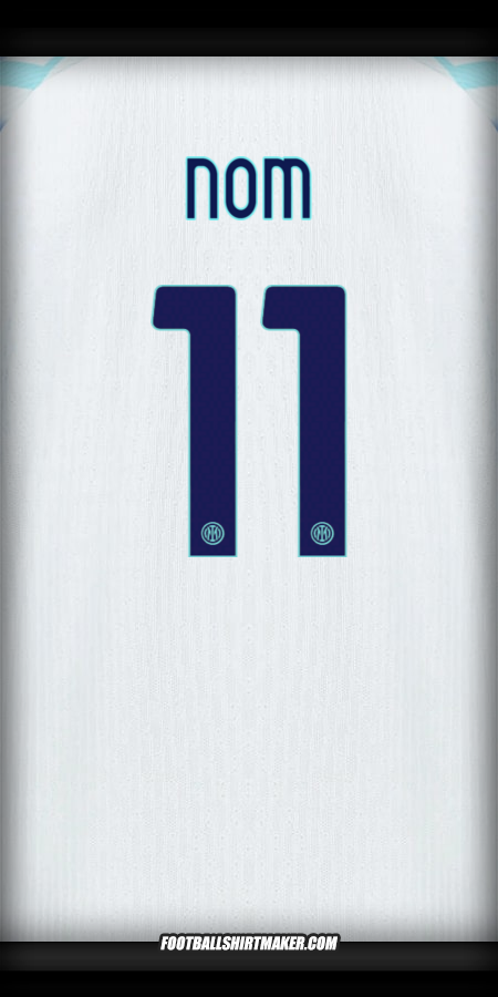 Maillot Inter Cup 2025/2026 Extérieur -  nom - 11