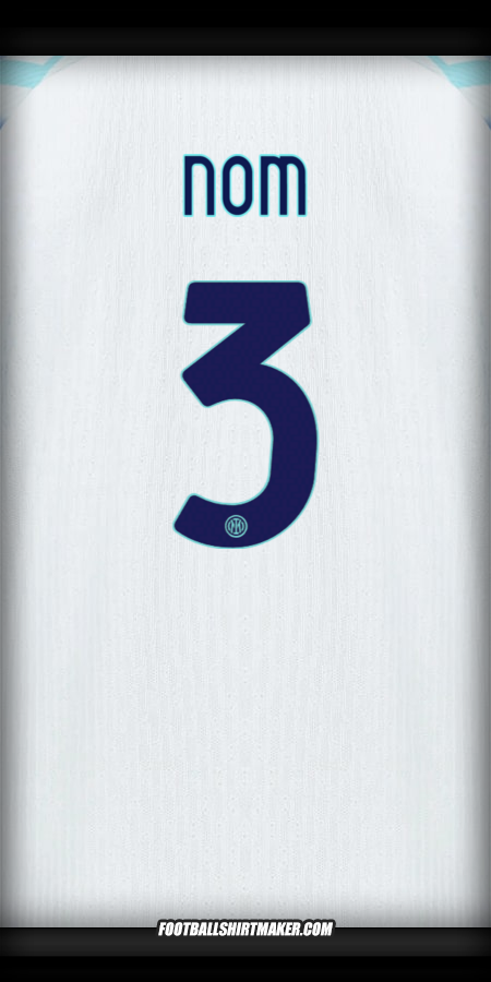 Maillot Inter Cup 2025/2026 Extérieur -  nom - 3
