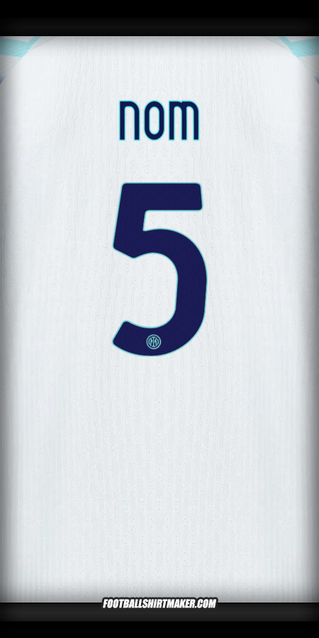 Maillot Inter Cup 2025/2026 Extérieur -  nom - 5