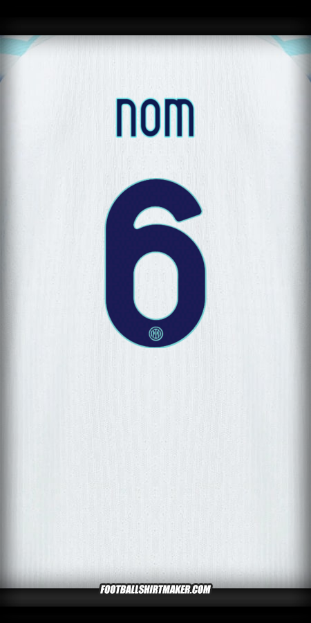 Maillot Inter Cup 2025/2026 Extérieur -  nom - 6
