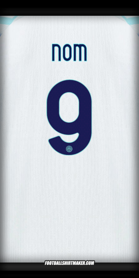 Maillot Inter Cup 2025/2026 Extérieur -  nom - 9