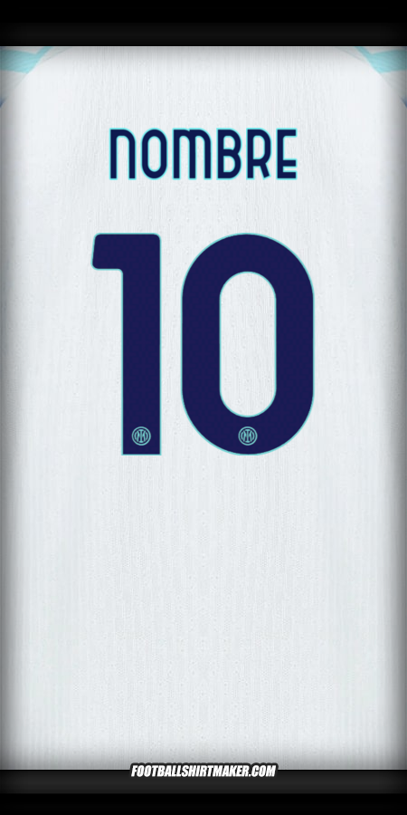 Jersey Inter Cup 2025/2026 Visita -  nombre - 10