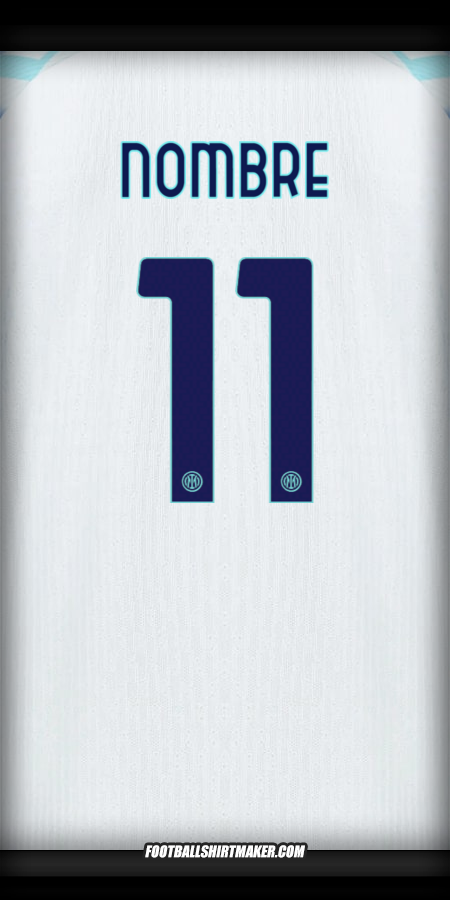 Jersey Inter Cup 2025/2026 Visita -  nombre - 11