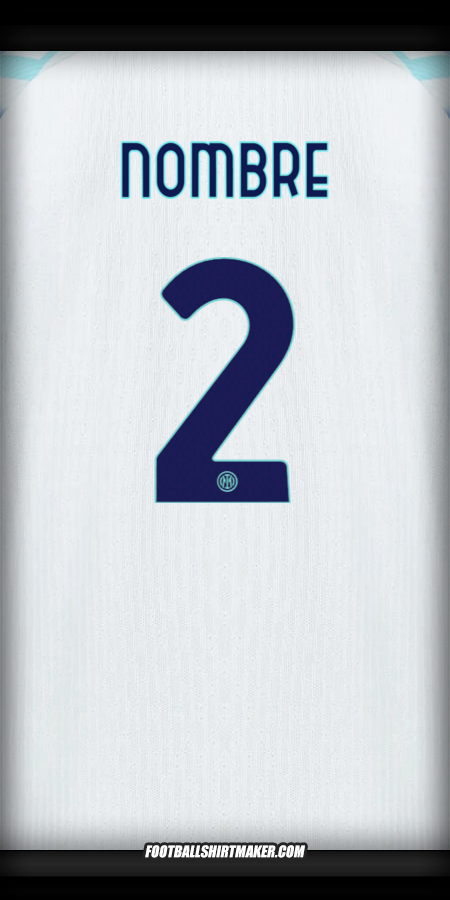 Jersey Inter Cup 2025/2026 Visita -  nombre - 2