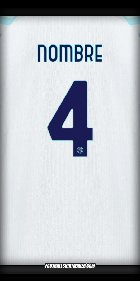 Jersey Inter Cup 2025/2026 Visita -  nombre - 4