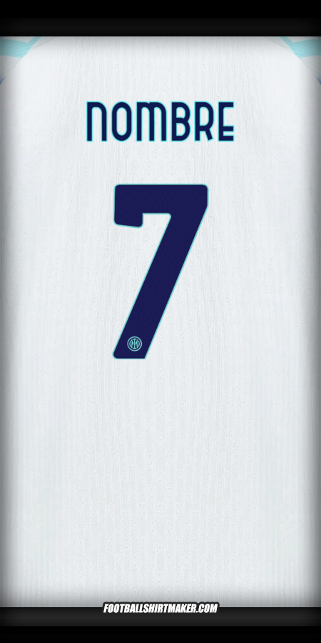 Jersey Inter Cup 2025/2026 Visita -  nombre - 7
