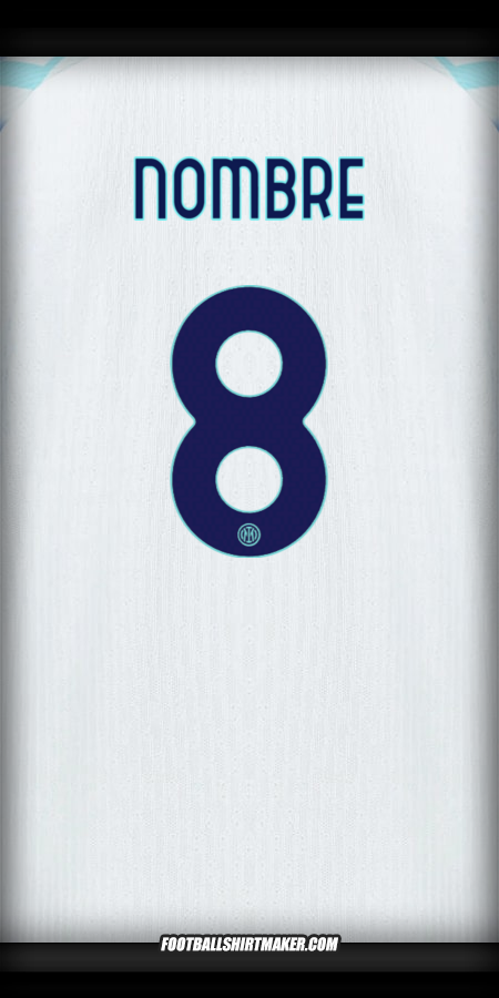 Jersey Inter Cup 2025/2026 Visita -  nombre - 8