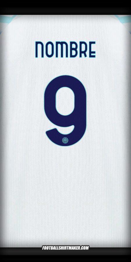 Jersey Inter Cup 2025/2026 Visita -  nombre - 9