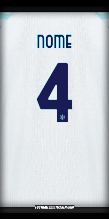 Maglia Inter Cup 2025/2026 Seconda -  nome - 4