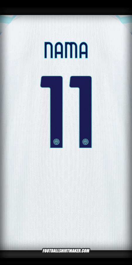 Jersey Inter Cup 2025/2026 Alternatif -  nama - 11