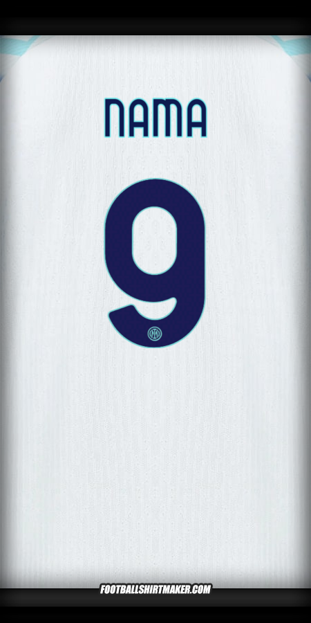 Jersey Inter Cup 2025/2026 Alternatif -  nama - 9