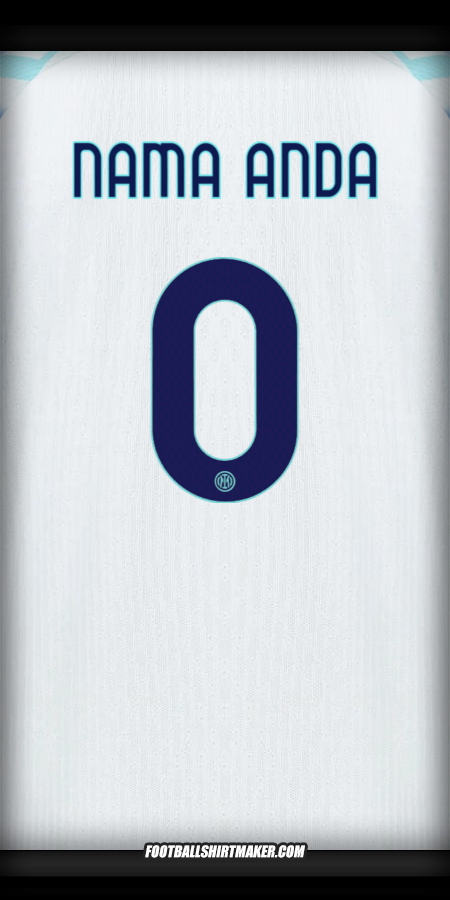 Jersey Inter Cup 2025/2026 II -  nama anda - 0