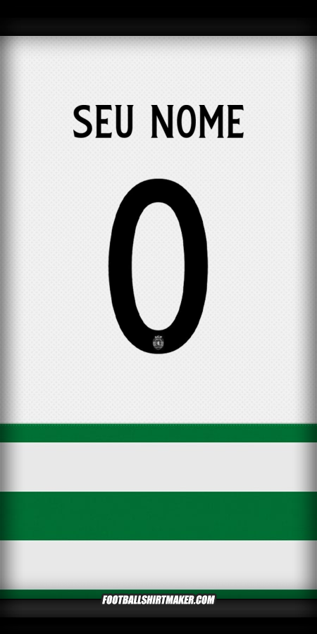 Camisa Sporting Clube UCL 2025/2026 -  seu nome - 0