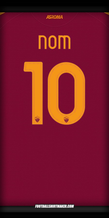 Maillot AS Roma Cup 2025/2026 -  nom - 10