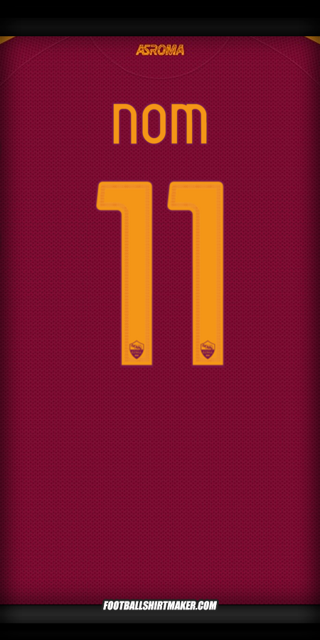 Maillot AS Roma Cup 2025/2026 -  nom - 11