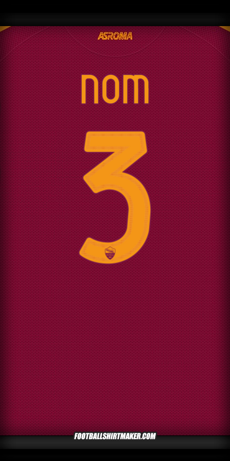 Maillot AS Roma Cup 2025/2026 -  nom - 3