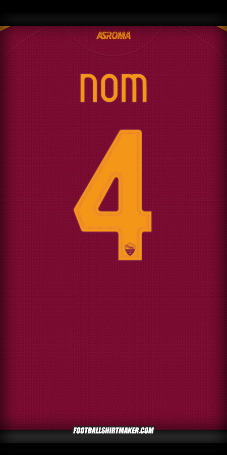 Maillot AS Roma Cup 2025/2026 -  nom - 4