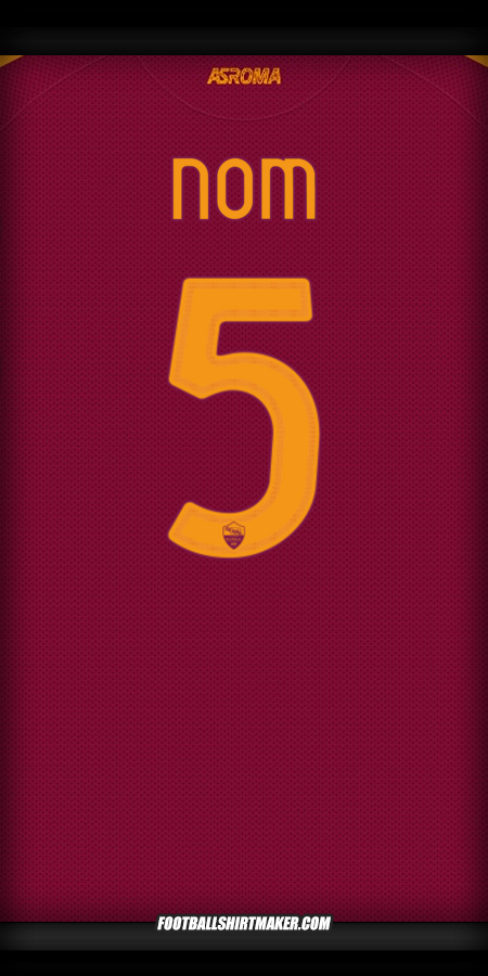 Maillot AS Roma Cup 2025/2026 -  nom - 5