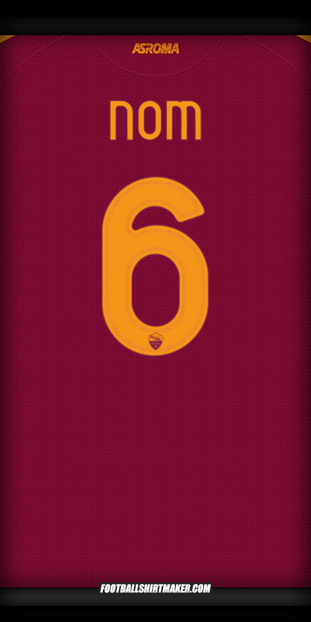 Maillot AS Roma Cup 2025/2026 -  nom - 6