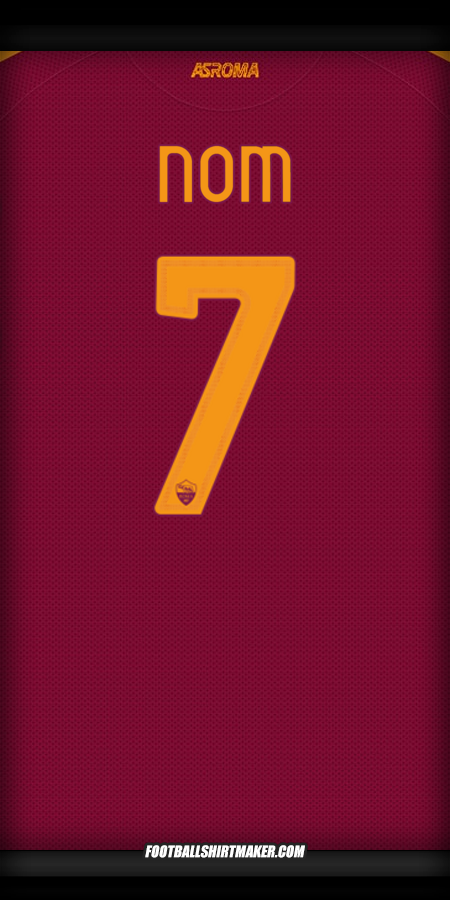 Maillot AS Roma Cup 2025/2026 -  nom - 7
