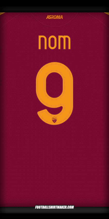 Maillot AS Roma Cup 2025/2026 -  nom - 9