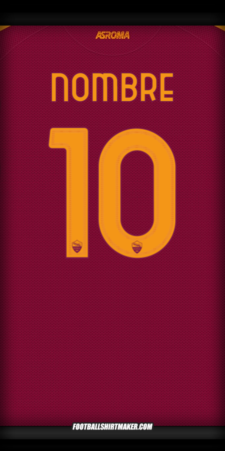 Jersey AS Roma Cup 2025/2026 -  nombre - 10