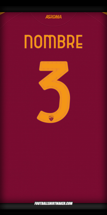Camiseta AS Roma Cup 2025/2026 -  nombre - 3