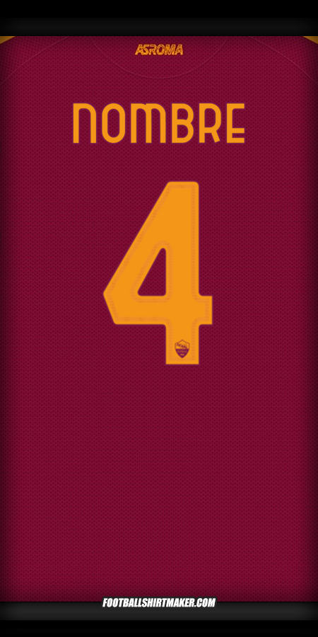 Camiseta AS Roma Cup 2025/2026 -  nombre - 4