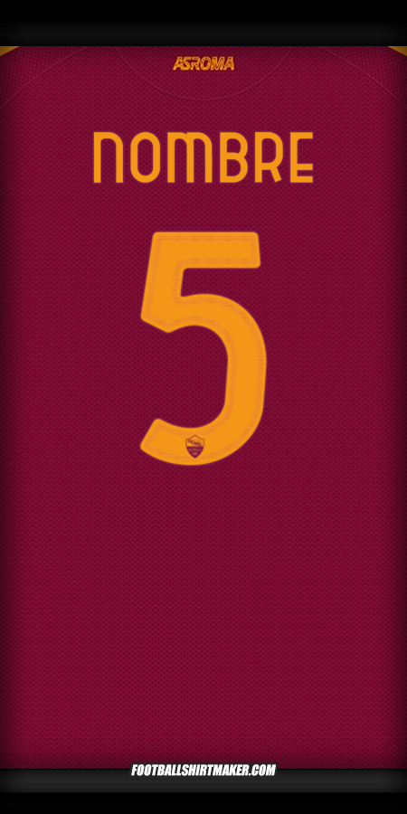 Camiseta AS Roma Cup 2025/2026 -  nombre - 5