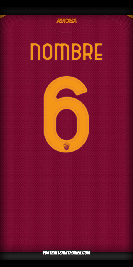 Camiseta AS Roma Cup 2025/2026 -  nombre - 6