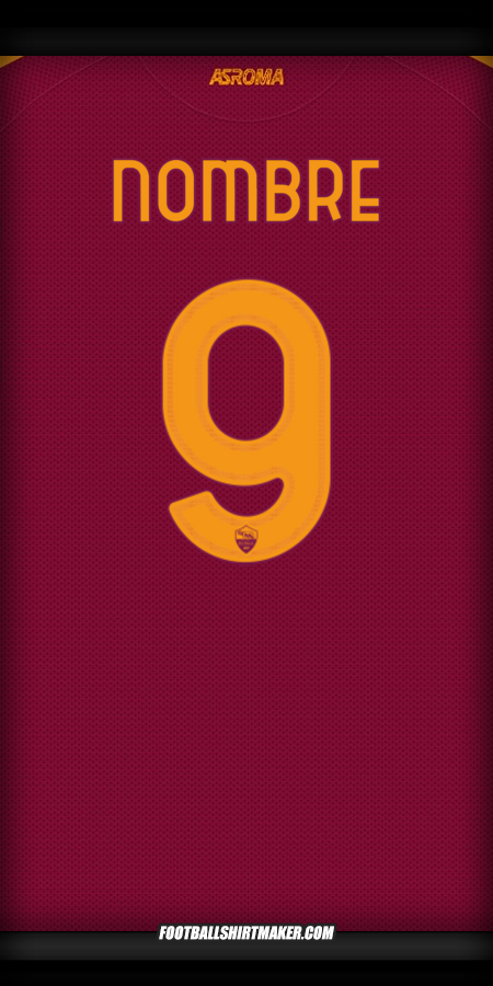 Camiseta AS Roma Cup 2025/2026 -  nombre - 9