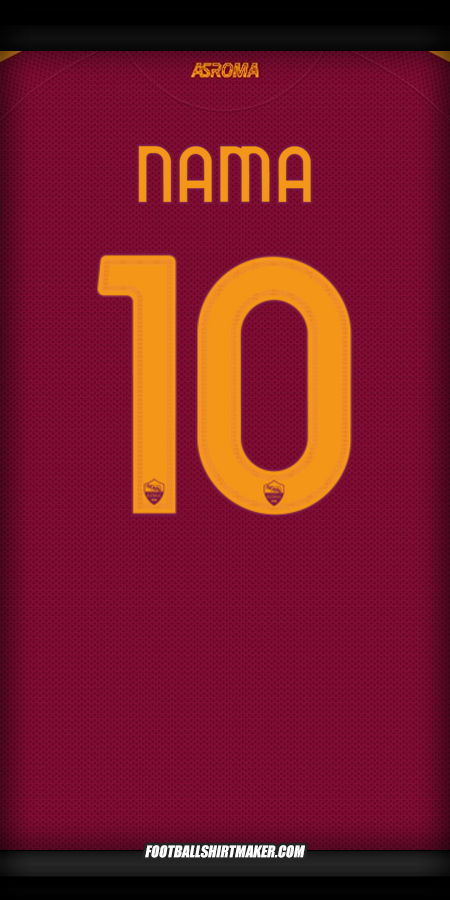 Jersey AS Roma Cup 2025/2026 -  nama - 10
