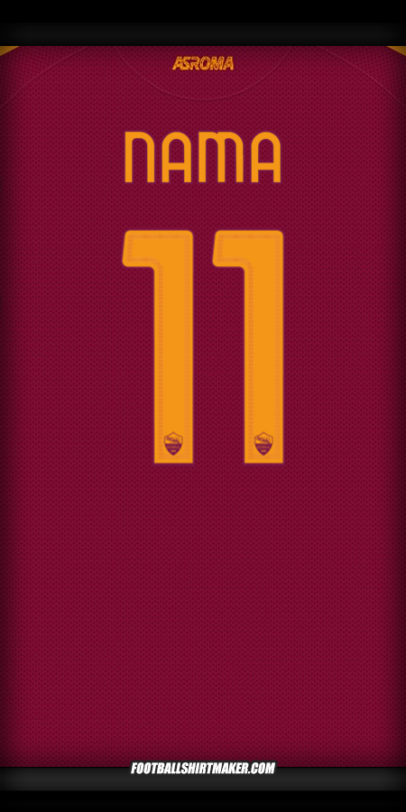 Jersey AS Roma Cup 2025/2026 -  nama - 11