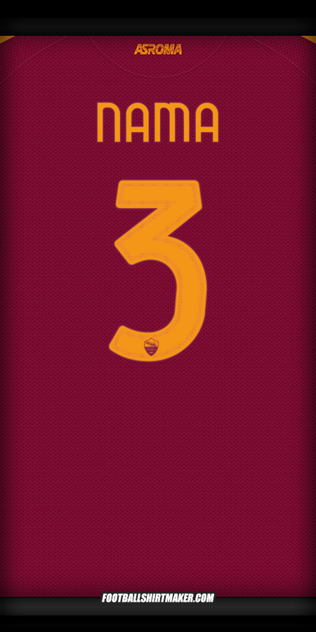 Jersey AS Roma Cup 2025/2026 -  nama - 3
