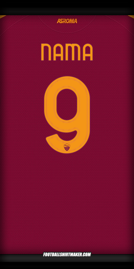 Jersey AS Roma Cup 2025/2026 -  nama - 9