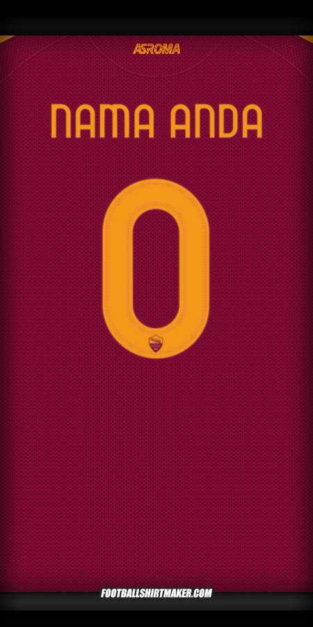 Jersey AS Roma Cup 2025/2026 -  nama anda - 0