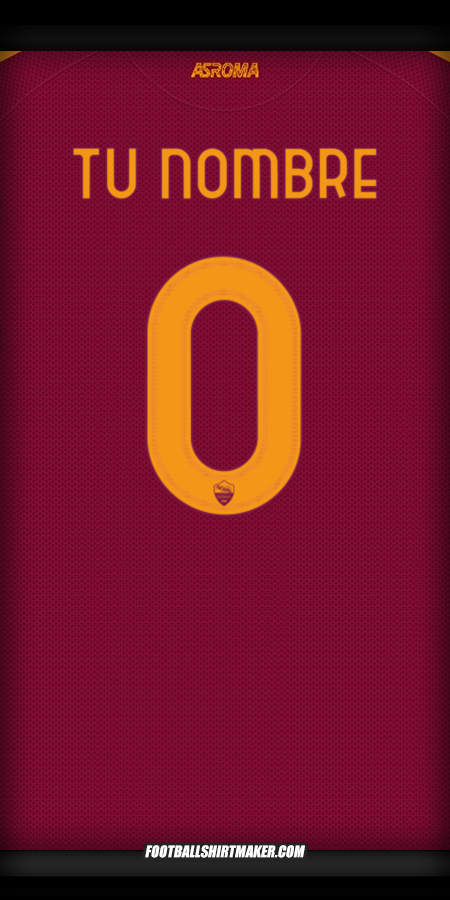 Camiseta AS Roma Cup 2025/2026 -  tu nombre - 0