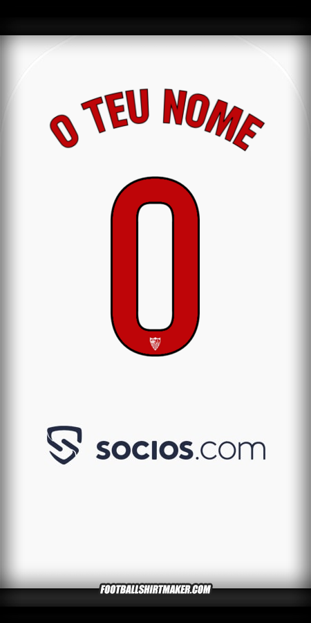 Camisola Sevilla FC 2025/2026 -  o teu nome - 0