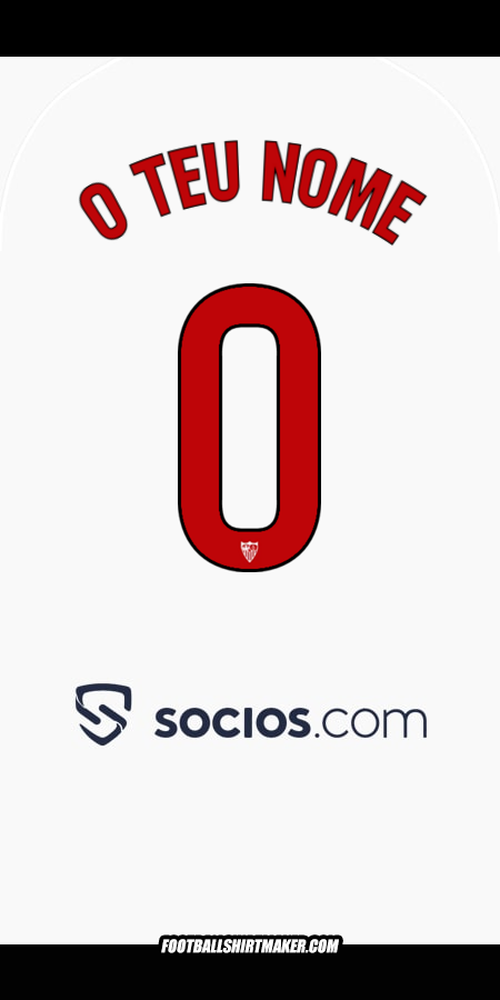 Camisola Sevilla FC 2025/2026 -  o teu nome - 0
