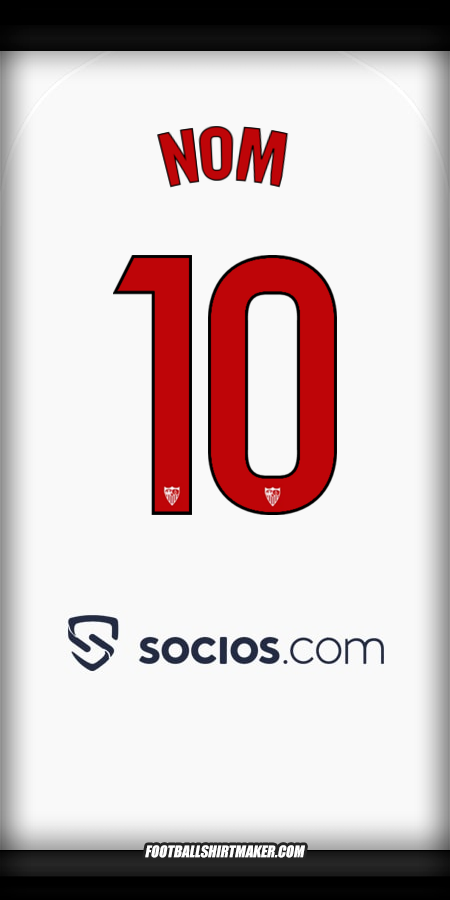 Maillot Sevilla FC 2025/2026 -  nom - 10