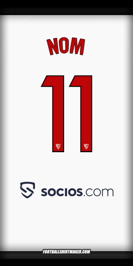 Maillot Sevilla FC 2025/2026 -  nom - 11