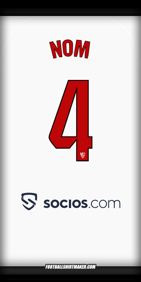 Maillot Sevilla FC 2025/2026 -  nom - 4